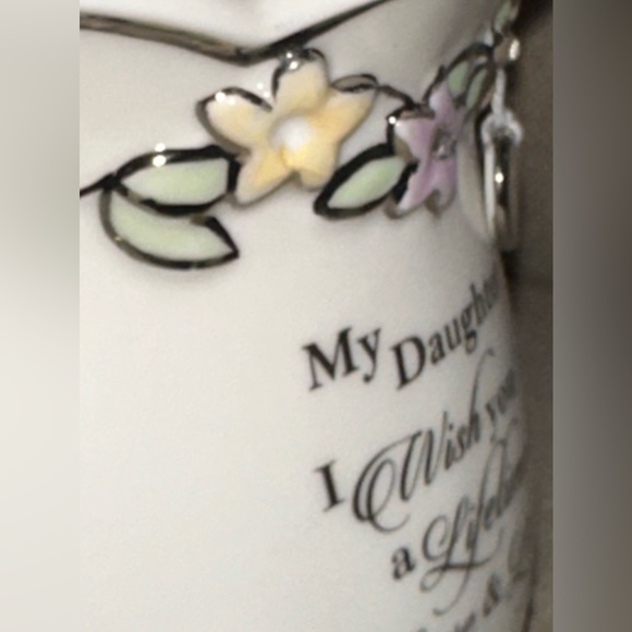"My Daughter, I Wish You" Porcelain Candleholder Limited-edition Heirloom’s - Picture 10 of 13
